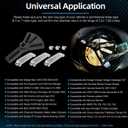 Universal Fuel Pump Removal Tool, 5.31" to 7.17" Adjustable Fuel Pump Lock Ring Tool, Fuel Tank Lock Ring Removal & Install Tool, Adjustable Lock Ring Spanner, Fuel Lid Tank Cover Collar Ring Spanner