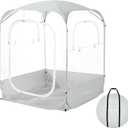 Raynesys Instant Pop Up Sport Tents for Outside Sports Events, Fishing | Pop up Sports Pods Fits, Bubble Tent with Spacious Interior, Good Visibility, Beige, For 4 Person