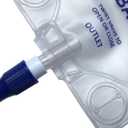 Lifevv 600 ML Urine Drainage Bag, Drainage w/Clear Bag, Nephrostomy Bag,with 24" Silicone Tube,Twist Drain Valve (1 Pack)