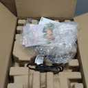 Anybear Masticating Juicer Machines, 3.5" Large Feed Chute Cold Press Juicer Fit Whole Fruits Vegetables with Quiet Motor | 5 Speed Modes | Easy to Clean with Brush | BPA Free (Silver & Black)