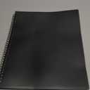 CRANBURY Sheet Music Folder 8.5x11 - Dual Use Music Holder (Black), Store Pages Inside 24 Protective Sleeves or Annotate Exposed Pages, Music Binder with Spiral Binding Stays Opens and Lays Flat