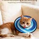 PetThem Soft Cat Cone Collar, Adjustable Cat Recovery Collar, After Surgery to Stop Licking, Waterproof & Easy to Clean, Lightweight Elizabethan Collar for Cats and Small Dogs (Astral Depth, S)