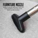 2 x OVENTE Replacement Nozzle Head Attachment for Bagless Canister Vacuum Cleaner ST2000 and ST2620 Models, Easy to Use Multi-Surface Suction for Sofas, Chairs and Other Furniture, Black ACPST2673