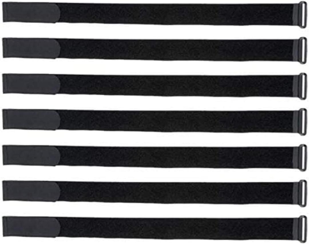 VELCRO Brand 91836 VELSTRAP Cinch Straps with Buckle, Pack of 25, 12 in x 1 in, Black