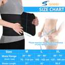 S Abdominal Binder Post Surgery - Elastic Waist Band for Stomach Support & Compression, Bariatric, Tummy Tuck | Latex-free, Breathable Belly Wrap Hernia Belt - (60" - 75") 3 PANEL - 9" BLACK