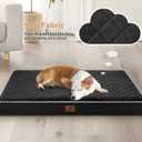 WNPETHOME Orthopedic Big Dog Beds Large Sized Dog, Waterproof Extra Large Dogs Bed with Removable Washable Cover, Multi-Needle Quilting Dogs Crate Bed black, 55"L x 42"W x 4"Th