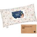 Toddler Pillow with Pillowcase - 10x18 My Little Dreamy Kids Travel Bed Pillows for Sleeping, Organic Cotton Small Pillowcase, Soft & Breathable, Machine Washable, Toddlers 2-5 Years Old (Flora Vale)