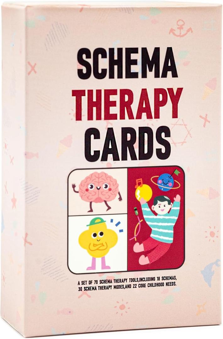 Schema Therapy Cards  Therapist Tools for Trauma, BPD, Anxiety, Depression, PTSD, and Stress Relief, Ideal for Mental Health Professionals & Individuals Seeking Self-Care