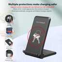 25W Wireless Charger,Foldable 2 in 1 Wireless Charging Station for Apple iPhone 16/16 Pro/15/14/13/12/11/Plus/SE/X/Airpods,PDKUAI 15W Fast Dual Wireless Induction Charge Stand for Samsung/LG (Black)