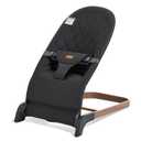 Foldable Baby Bouncer, Baby Seat with 3 Adjustable Heights, Portable Newborn Rocker, Ergonomic Bouncy Seat for Natural Bounce, Bouncer for Babies 0-6 Months, Soft Cotton (Charcoal Gray)