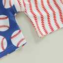 Toddler Baby Boy Summer Swimsuit Baseball Zipper Rash Guard Swimwear Short Sleeve Crewneck Bathing Suit Sunsuit (18-24 Months, Blue)