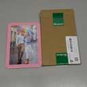 Bluesun 4x6 picture frame pink, picture frames glass, hanging picture frame, Matted for wall and tabletop Decor (4x6, Pink)