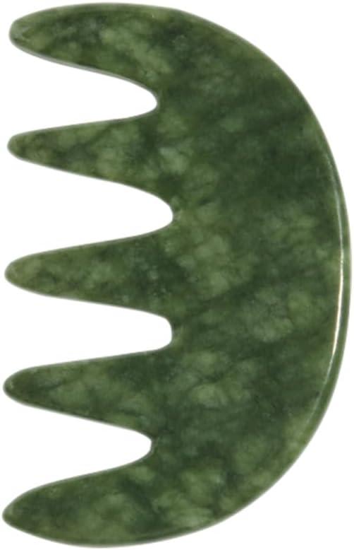 Jade Stone Gua Sha Comb,Jade Massage Comb, Scalp Massager, Massage Tools for Scalp Head Hair,Facial Manual Scalp Massagers, Like Scalp Massager Comb