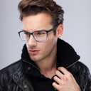 5 Pack Blue Light Blocking Reading Glasses for Men with Spring Hinge Fashion Large Wide Computer Readers for Men +2.25