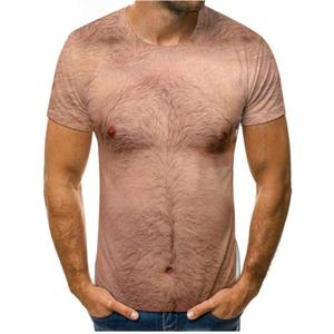 uideazone Mens Short Sleeve T-Shirt Casual 3D Creative Print Crewneck Graphic Tees M