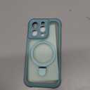 MOCCA Design for iPhone 15 Pro Case with Magnetic Invisible Stand [Full Camera Protection] [Compatible with Magsafe] Military Drop Shockproof Translucent Matte Phone Case Cover 6.1",Blue