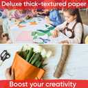 18" x 1200" (100 ft) Orange Kraft Paper Roll (Value Pack of 2), 45 lbs Thickness, Made in USA Colored Kraft Paper for School, Bulletin Board - Odorless, Non-Toxic, Safe for Kids