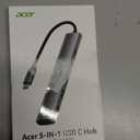 Acer 5 in 1 USB C Hub with 4K HDMI, 100W Power Delivery, 3 USB A Data Ports, USB C to HDMI Multiport Adapter for Laptop, PC, Tablet, MacBook Neo/Pro/Air, iPad Pro/Air, iMac, iPhone 17/16/15