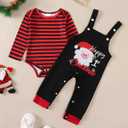 Baby Boy Clothes Fall Winter Newborn Boy Outfits 0 3 6 9 12 18 24 Months Overalls Infant Baby Boys Clothes (Red)