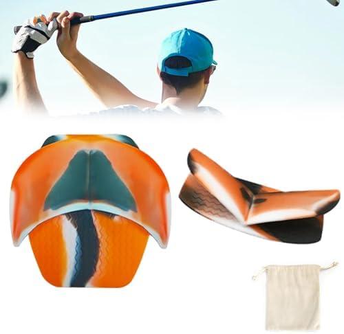 Golf Training Grip Aid - Golf Swing Trainer Tool Posture, Non-Slip Swing Aid for Accuracy & Control, GolfClub Swing Grip Pad for Outdoor/Indoor Golf Grip Practice (with Storage Bag) Pack of 2