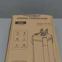 225GPH Canister Filter, External Aquarium Filter Ultra-Quiet Water Circulation Cleaning Machine with Media for Fish Tanks and Aquariums Up to 55 Gallons (225GPH)