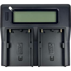 Quick LCD Dual Battery Charger for BP-U30, BP-U60, BP-U65, BP-U90, BP-U95, fits PMW-100, PMW-150, PMW-160, PMW-200,PMW-280,PMW-300, PMW-300K2, PMW-EX1, PMW-EX160, PMW-EX1R, PMW-EX260, PMW-EX280...