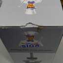 MR.SIGA Toilet Bowl Brush and Holder, Premium Quality, with Solid Handle and Durable Bristles for Bathroom Cleaning, Gray, 1 Pack (One Size)