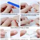 Gothic Press On Nails with Bow & Skull - Handmade Black Pink French Tip Fake Nails | Rhinestone Jelly Glue Reusable 3D Nails for Women (Black Pink, XS)