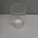 Seeded Glass Lamp Shade 3 Pack, Clear Cylinder Glass Shade for Light Fixture Replacement Globe for Pendant Light Wall Sconce Chandelier, 1 5/8 inch Fitter