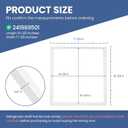 241969501 Refrigerator Shelf Frame Replacement for Frigi-daire Refrigerator FGHS2631PF4A FFSS2615TE0 FFSS2615TS0 LFSS2612TE0 LFSS2612TF0 Shelf Frame Without Glass by Fetechmate - Thick ABS Food-Grade