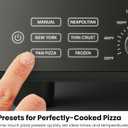 CHEFMAN Indoor Pizza Oven - Makes 12 Inch Pizzas in Minutes, Heats up to 800F - Countertop Electric Maker with 5 Touchscreen Presets, Pizza Stone and Peel Included - Stainless Black