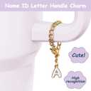 2 x Stanley Cup Accessories Set,Including 2 Pcs 0.4in Straw Cover, 1 Silicone Spill-Proof Stopper Set of 3, 1 Name ID Letter Handle Charm, 1 Silicone Cup Boot Fits Stanley 40&30 Oz Tumbler (A)