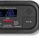 RV Carbon Monoxide & Propane Dual Gas Detector - Surface Mount - Hard-Wired DC 12V, Large LCD Display, 85dB Loud Alarm, Easy Reset/Test Button - Ultimate Safety for Your Adventures (Black)