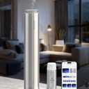 Waterless Diffuser for Home Large Room,Essential Oil Diffusers with 2000 Sq.Ft Coverage,Cordless Battery Operated Diffuser,Hotel Scent Diffusers Starter Kit for Bedroom/Office/Spa/App, Silver