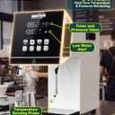 WantJoin Commercial Milk Frother - 2000W Milk Steamer for Latte Cappuccino Coffee, Beverage Heater with Hot Water Dispenser & LED Display, Hotel Use (White)