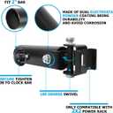 A2ZCARE Power Rack Mounted Landmine Attachment, T Bar Row Landmine Base, Fit 2-inch Olympic Row Bar, Compatible with 3x2 & 3x3 inch Power Cage