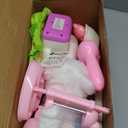 G.C Cat Toys for Kids Girls, Electronic Interactive Stuffed Cat Walk Meow and Wag Tail with Stroller Pet Care Accessories Toys Pretend Play Birthday Gifts for Toddlers Girls 3 4 5 6 7 8 Year Old