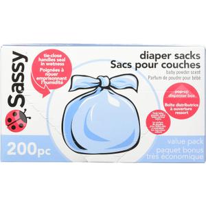 Sassy Baby Disposable Diaper Sacks, 200 Count (Pack of 1)