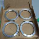 73.1mm OD to 57.1mm ID Hub Centric Rings, Silver Aluminum Hubcentric Rings for 57.1 Vehicle Hubs with 73.1 Wheel Center Bore, Pack of 4