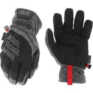 Mechanix Wear: ColdWork FastFit Winter Work Gloves with Elastic Cuff, Wind and Water Resistant, Fleece Insulated, Touch Capable Winter Gloves, For Mild Cold Weather (Black/Gray, Medium)