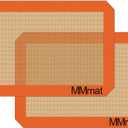 MMmat Silicone Baking Mats - Best German Silicone - Non Slip Silicone Baking Sheet, Non Stick Reusable Silicone Mats for Baking, Oven Liner, Counter Mat - 9x13 inch, Set of 2