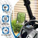 UNIGT Factory-style Non-destructive Side View Mirror Compatible with 2016-2024 Polaris General 1000 EPS XP 4 1000 Rear Sideview Mirrors to Pro-Fit Cage Factory Mount