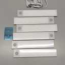 6 Pack Under Cabinet Lights Wireless, 32 LED Motion Sensor Light Indoor Rechargeable Magnetic Closet Lights Battery Operated, Under Counter Lights for Kitchen, Wardrobe, Stairs, Warm Light (8inch)