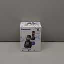 Panasonic Cordless Phone 2 Handsets System Expandable with Amber Backlit Display  KX-TGC352B (Black)