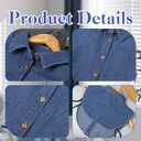 Denim Dickie Fake Denim Collar Faux Collars Dicky Collars for Womens Blouses Lady Girls Shirt Collar Detachable, One Size
