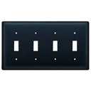GNIXYUNXI Light Switch Cover Plate Luxury Black White Marble 4 Gang Quad Toggle Wall Plate Electrical Outlet Cover Decorative Switch Plate Covers for living Room Home Decor