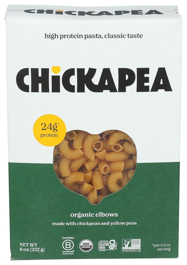 Chickapea Pasta Organic Chickapeas & Lentils Elbows Pasta, 8 Oz