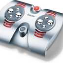 Beurer Shiatsu Foot Massager with 8 Rotating Nodules & Optional Heat Function, Basic, Silver