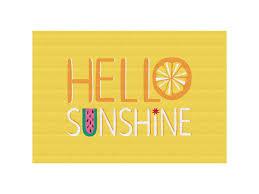 Lintex Hello Sunshine Textilene Placemats, 4 pk 