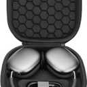 Smart Case for Apple AirPods Max Supports Sleep Mode, Hard Organizer Portable Carry Travel Cover Storage Bag (black)